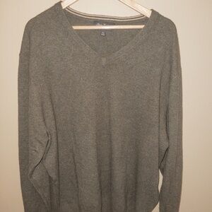 Luxury Cashmere Cremieux V-Neck Sweater | size XXL